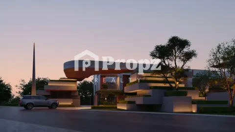 Merusri Antelopes Villas exterior view with modern canyon-inspired architecture