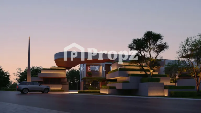 Merusri Antelopes Villas exterior view with modern canyon-inspired architecture