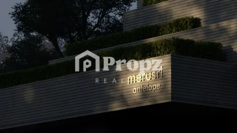 Landscaped gardens and outdoor amenities at Merusri Antelopes Villas
