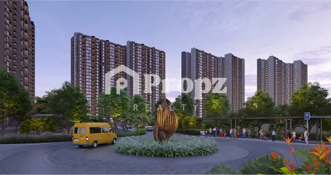 The Earthscape clubhouse and amenities view in Whitefield