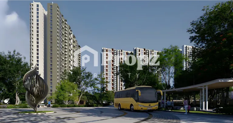 The Earthscape residential tower exterior in Gunjur, Bangalore