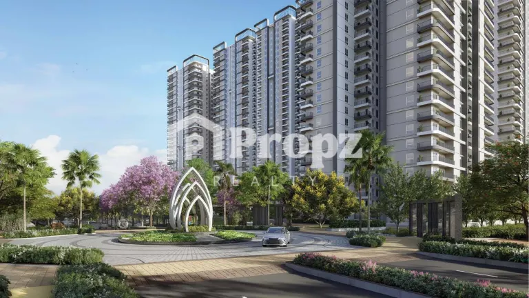 District 25 villa-style skyrise apartment facade