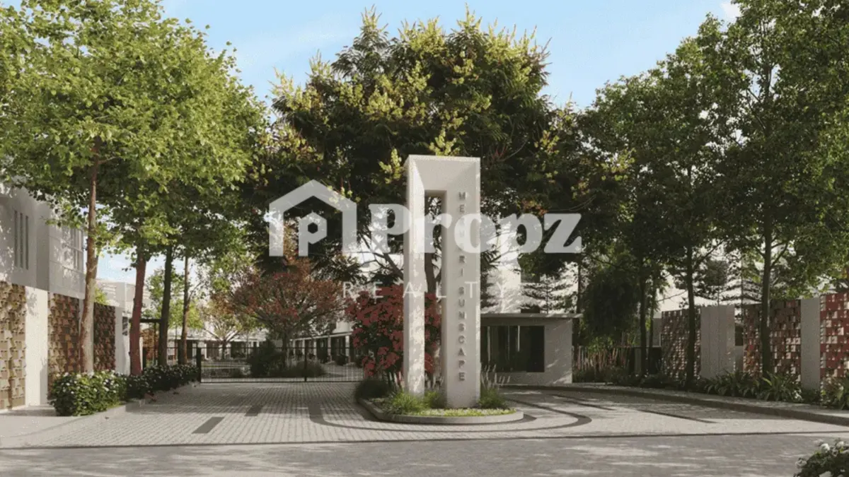 Merusri Sunscape Villas exterior view on IVC Road North Bangalore