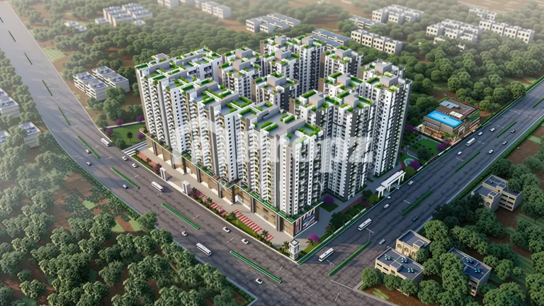 SBR One Residence exterior view and entrance in Whitefield