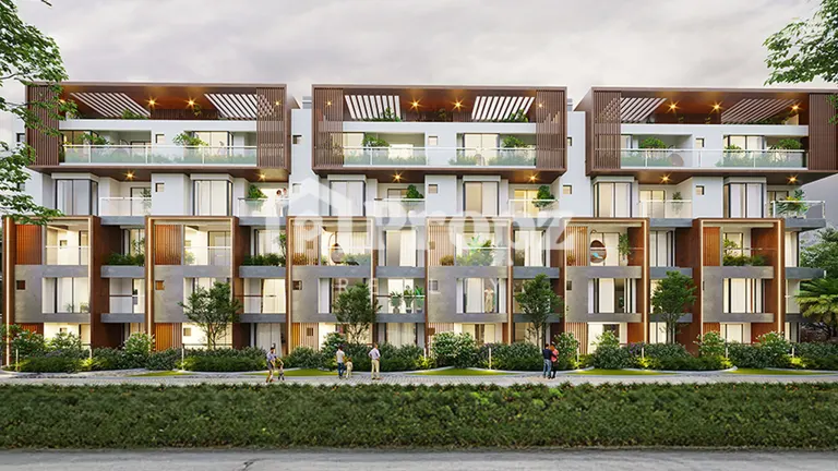 SBR Global Queensville residential tower exterior view in Kumbalgodu
