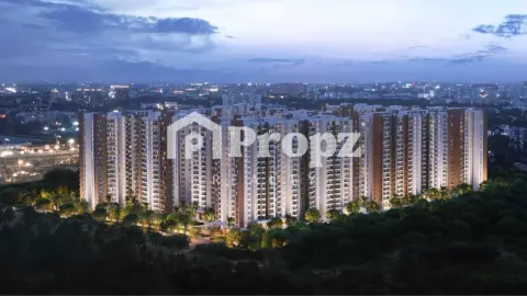 Infinity lap pool and water deck at Prestige Raintree Park Evergreen