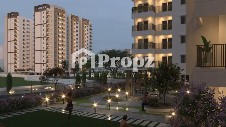 Sowparnika Rhythm of Rain exterior view and landscaping in Whitefield