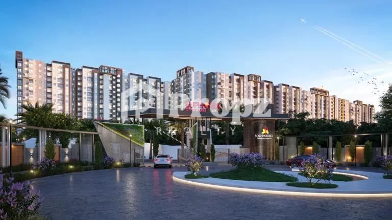 Modern apartment interior design at Sowparnika Euphoria Whitefield