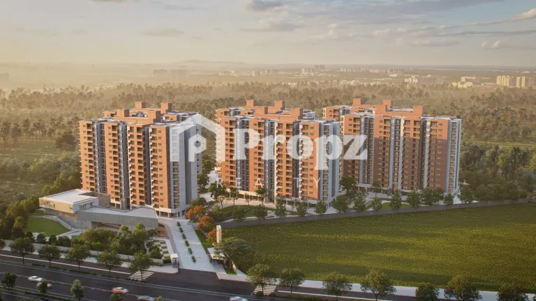Onyx Modern Spaaces exterior view and landscaping in Sarjapur