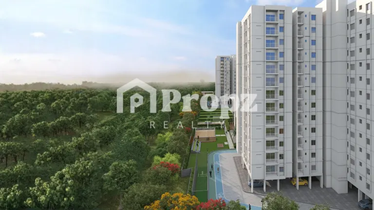 Anahata Whitefield project exterior view with landscaped gardens