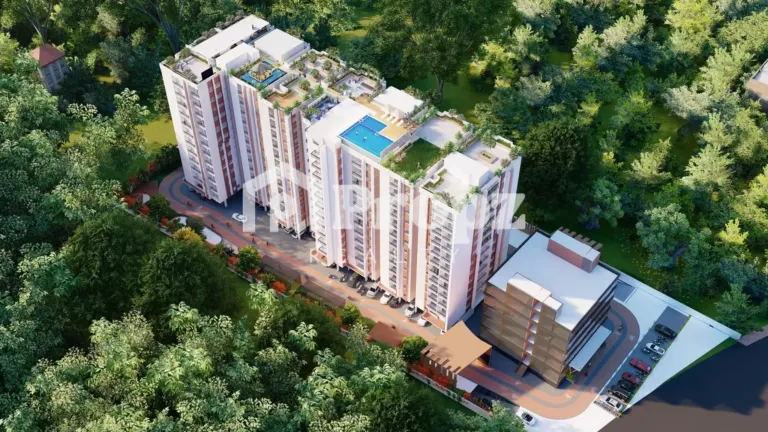 Isha HiLife rooftop infinity pool and clubhouse amenities in Whitefield