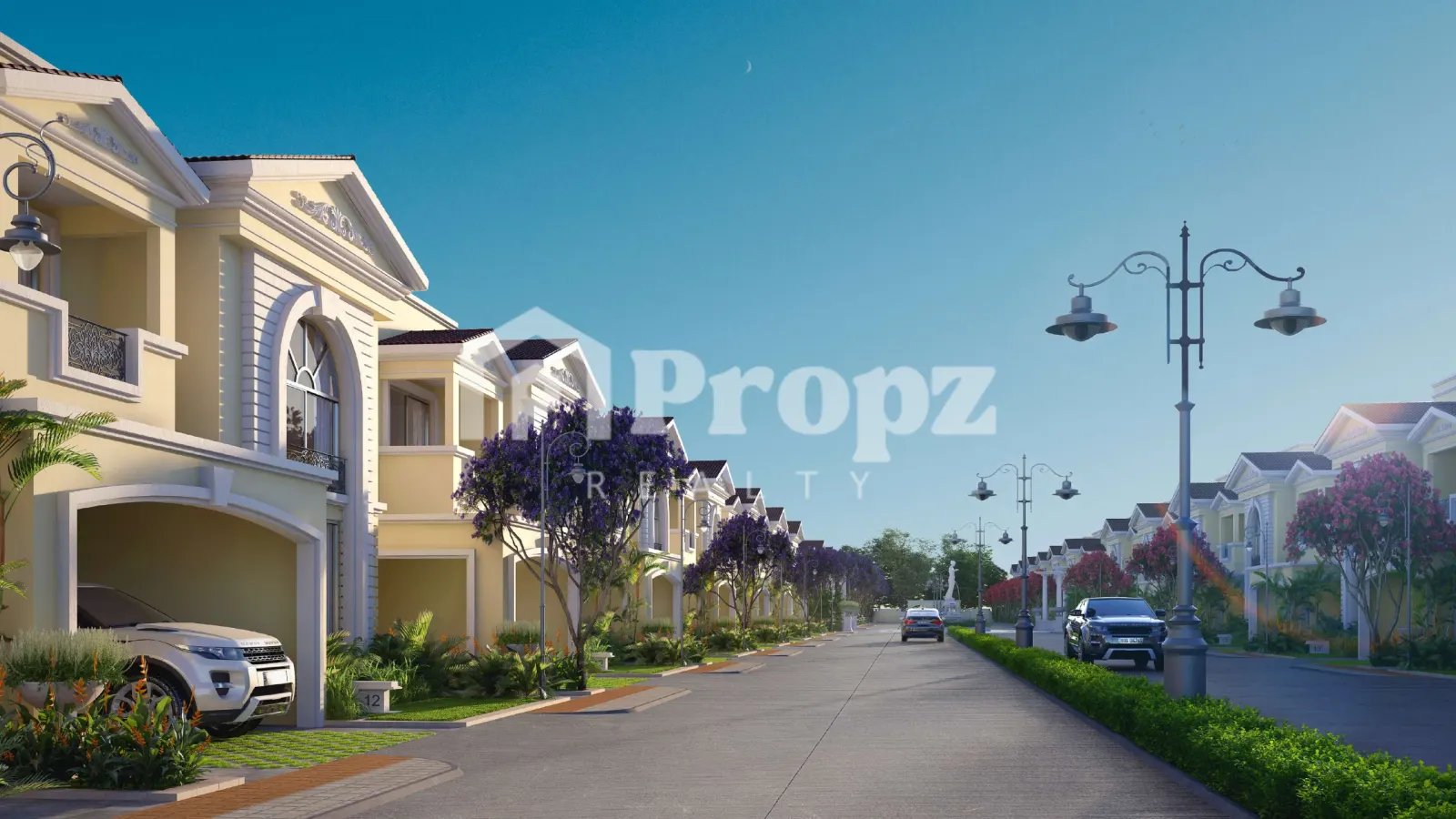 JRC Palladio luxury villas exterior view in Sarjapur Bengaluru