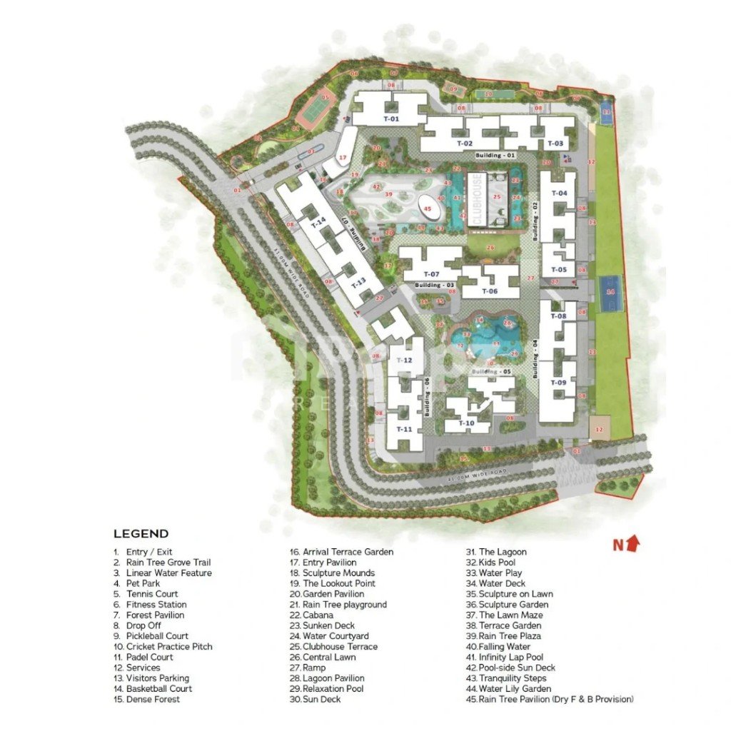 Evergreen at Prestige Raintree Park master plan