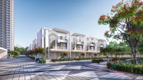 Sattva Songbird project master plan showing 16 acres layout with towers and row houses