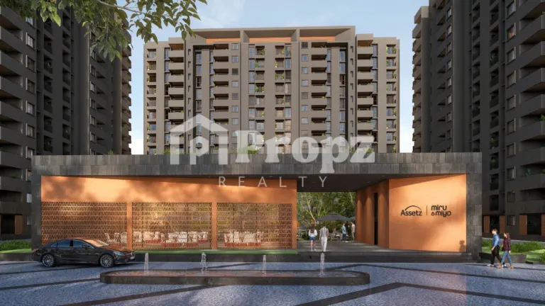 Luxury 3 BHK apartment layout at Assetz Miru & Miyo