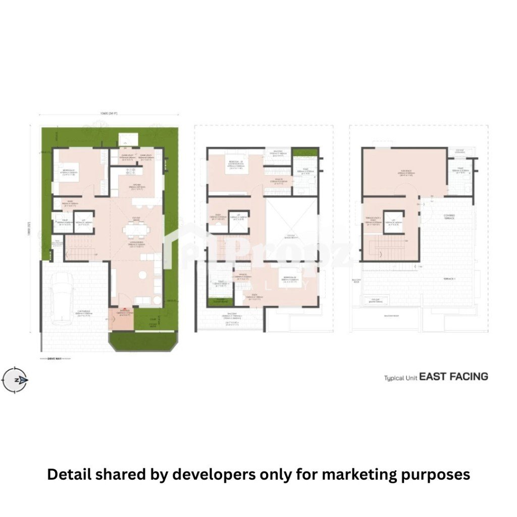 Type A — 4 BHK + Private Elevator floor plan — Soulace