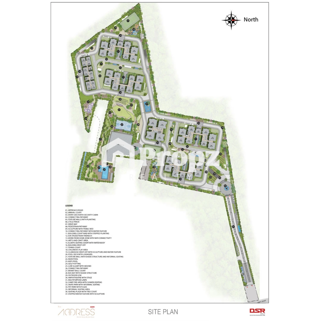 DSR The Address — Premium 2, 2.5, 3 and 4 BHK Apartments near Dommasandra, Sarjapur Road, Bangalore