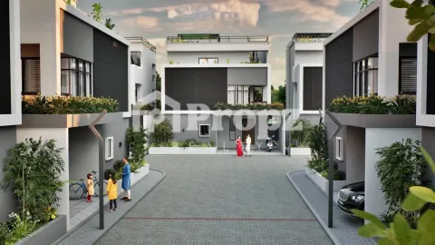 Luxury 4 BHK villa exterior at Fortune County Whitefield