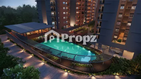Swimming pool and recreational facilities at Serene Heights Sarjapur