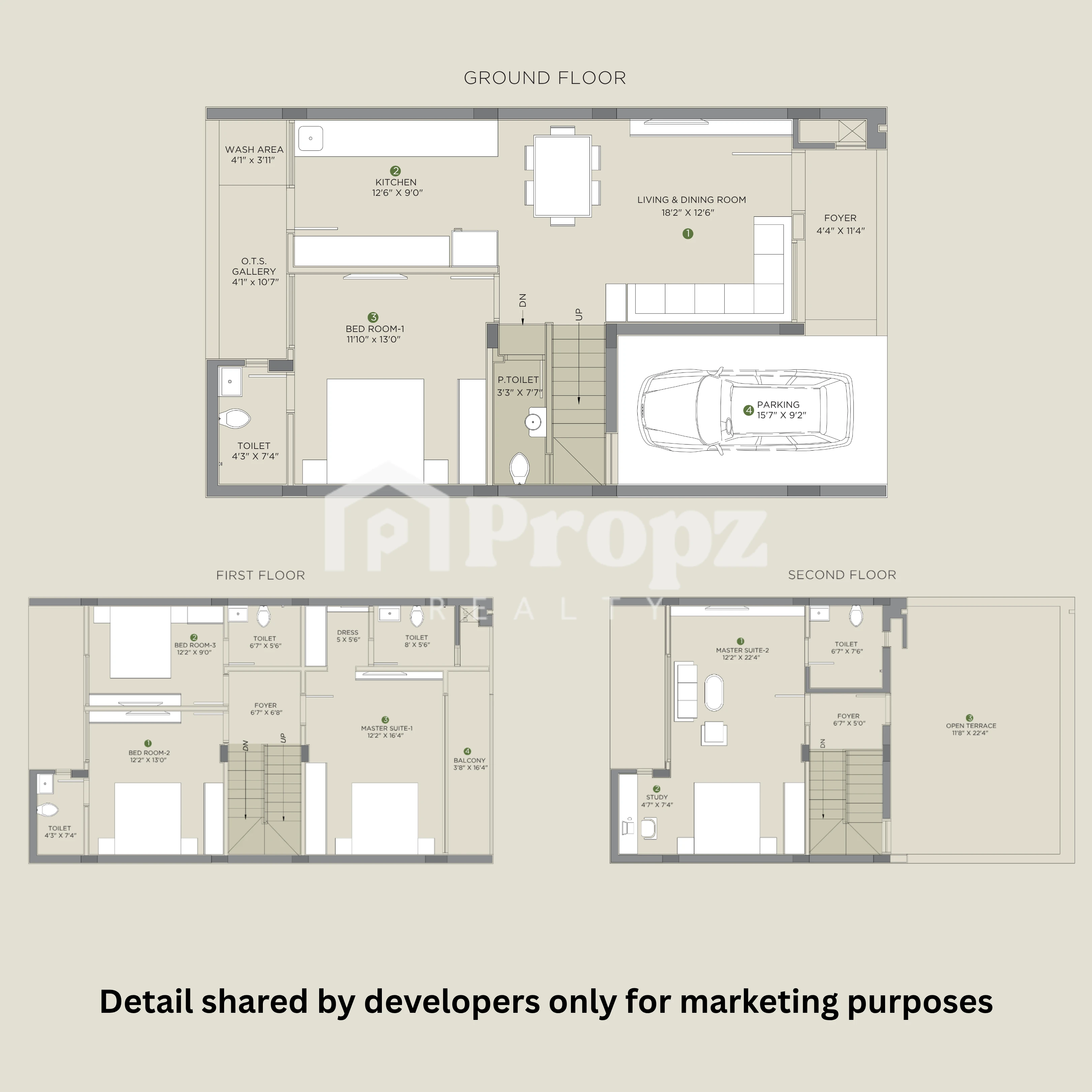 5 BHK Premium floor plan — Arvind Forest Trails