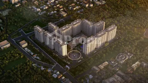 Aerial view of Sumadhura Edition Phase 2 residential complex with multiple high-rise towers and central courtyard