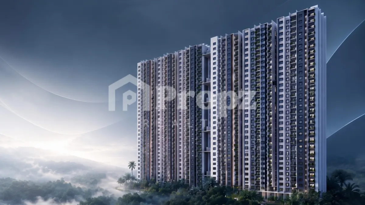 Amberstone Vectra high-rise residential towers with modern facade surrounded by landscaped greenery